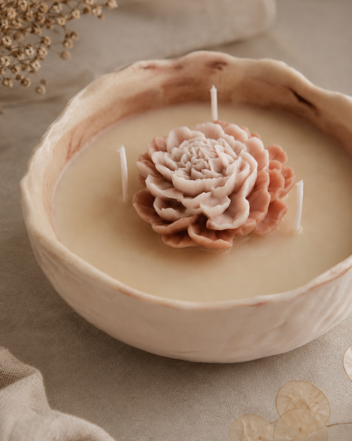 Vela Jazmín · Diseño Rosa