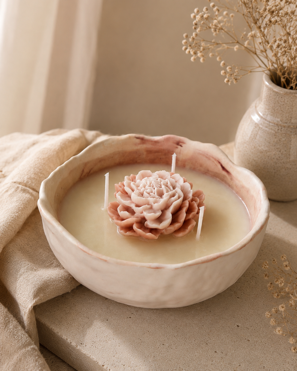 Vela Jazmín · Diseño Rosa